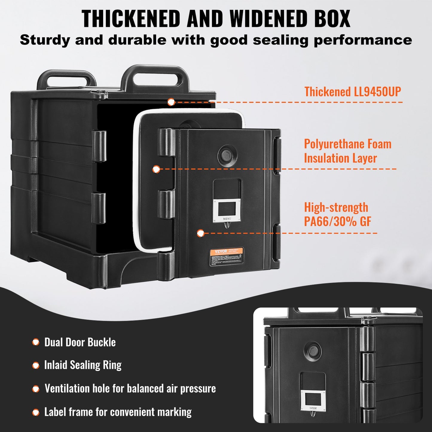 Insulated Food Pan Carrier Stackable Catering Dishbox
