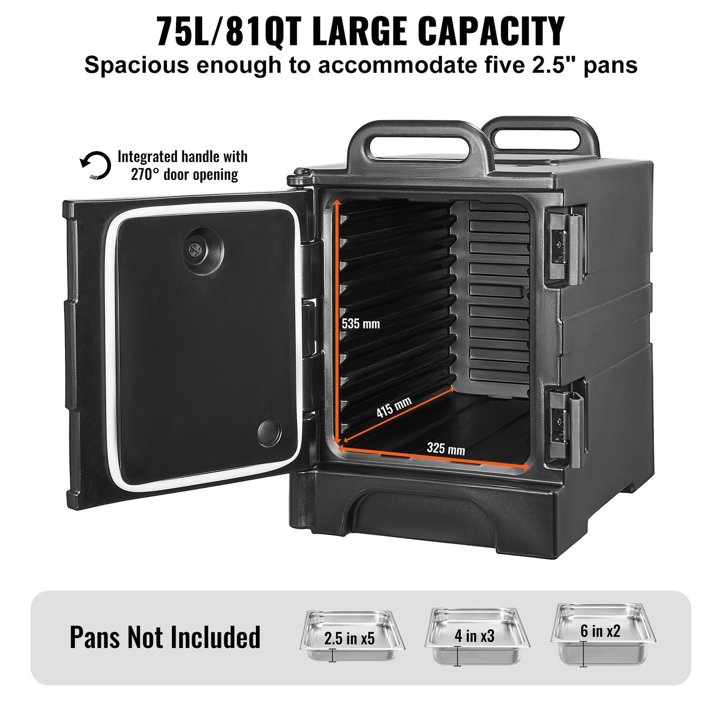 Insulated Food Pan Carrier Stackable Catering Dishbox