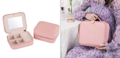 LED Lighted Makeup Bag with Mirror – Large Travel Cosmetic Case