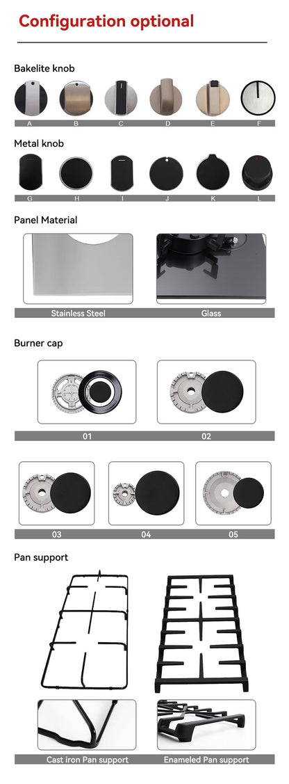 Tempered Glass All-in-One Electric Cooktop