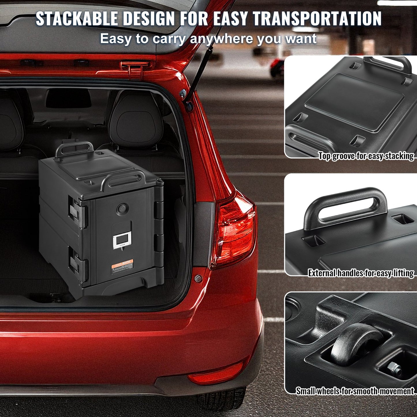 Insulated Food Pan Carrier Stackable Catering Dishbox